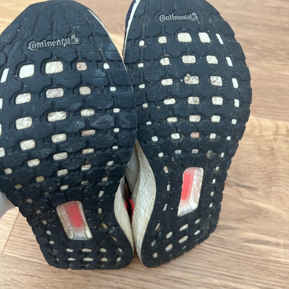 Adidas ultraboost. Lots of life left. Tan, black, and orange in color. - Picture 2 of 2